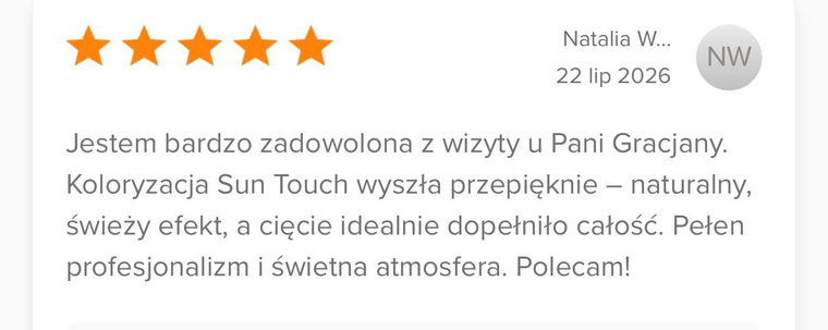Opinia uczestniczki szkolenia SunTouch